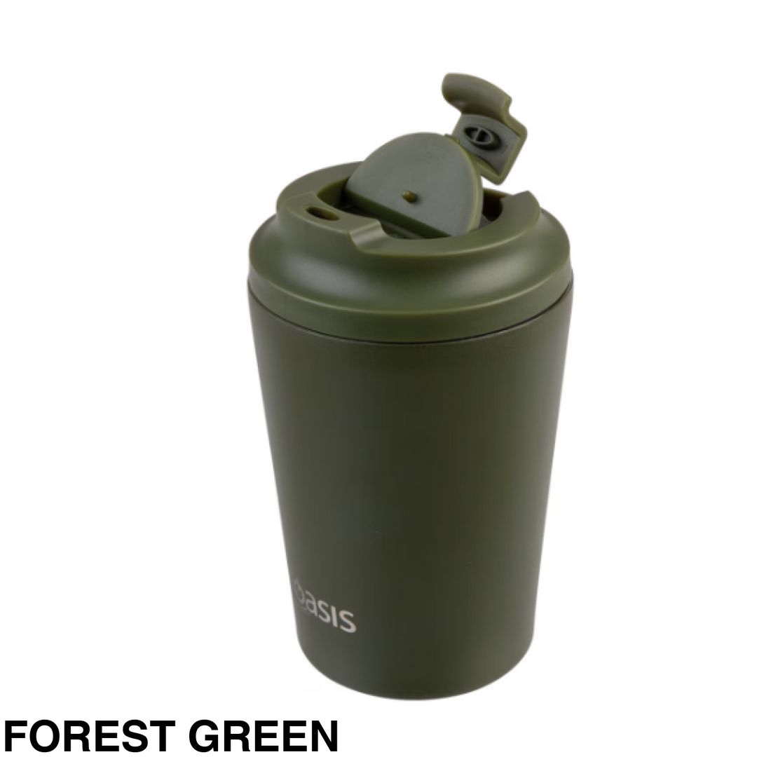 Oasis Insulated Coffee Cup 360ml Forest Green