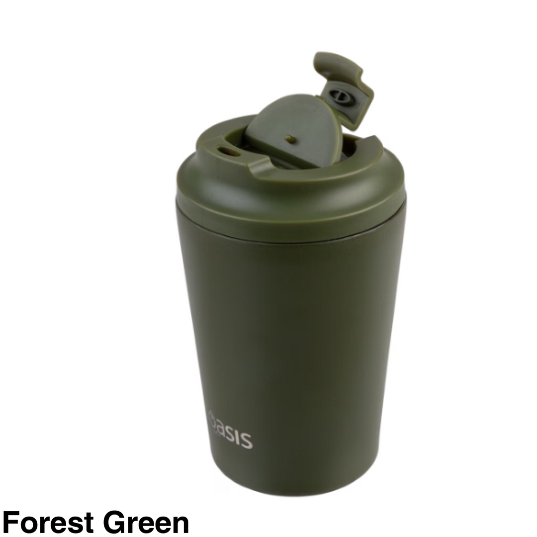 Oasis Insulated Coffee Cup 360ml Forest Green