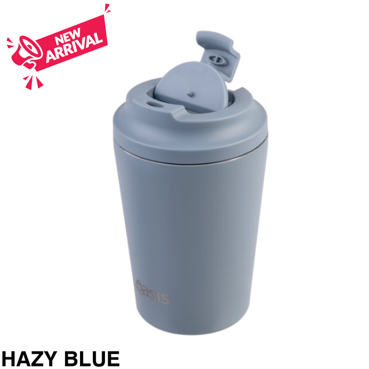 Oasis Insulated Coffee Cup 360ml Hazy Blue