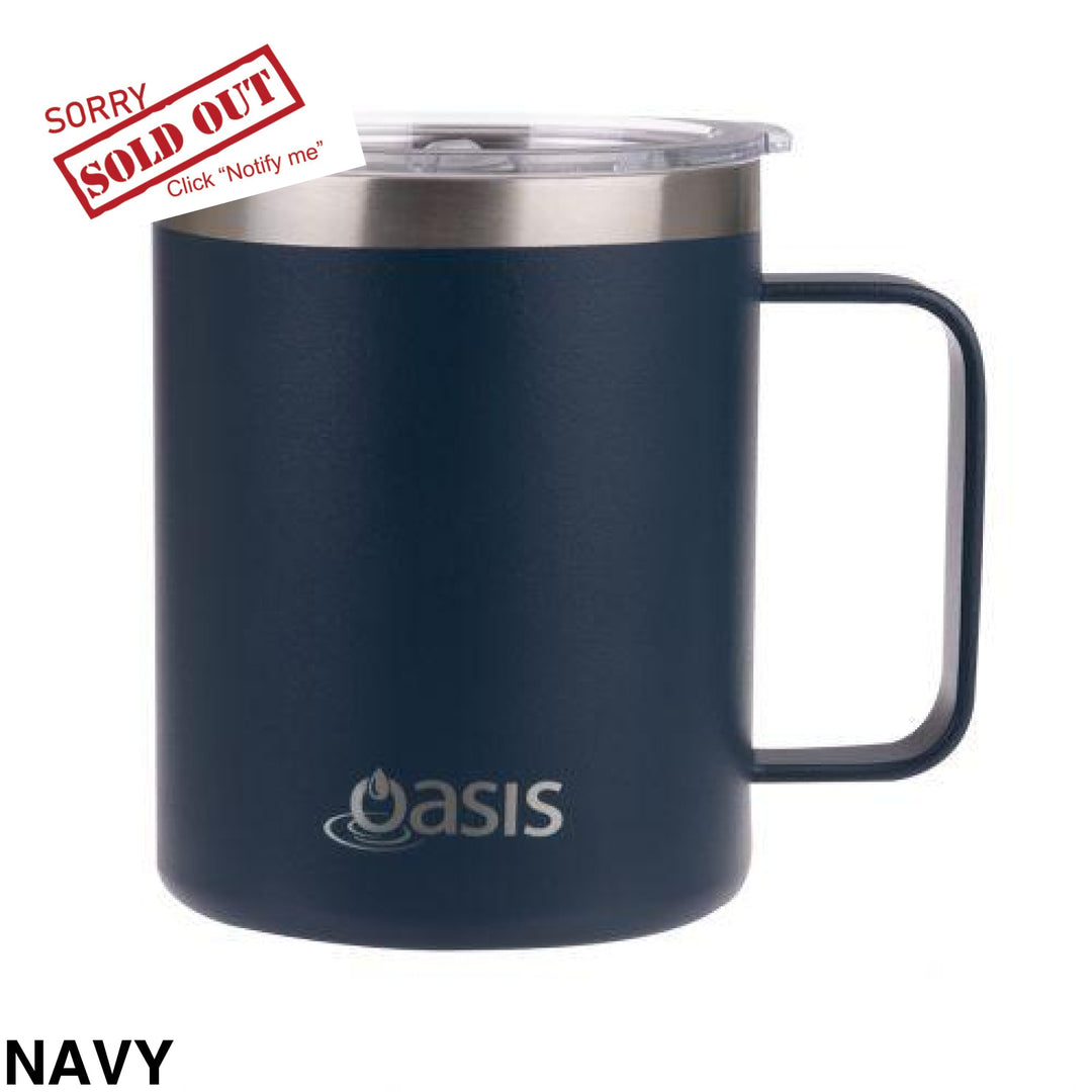 Oasis Insulated Explorer Mug 400Ml Navy
