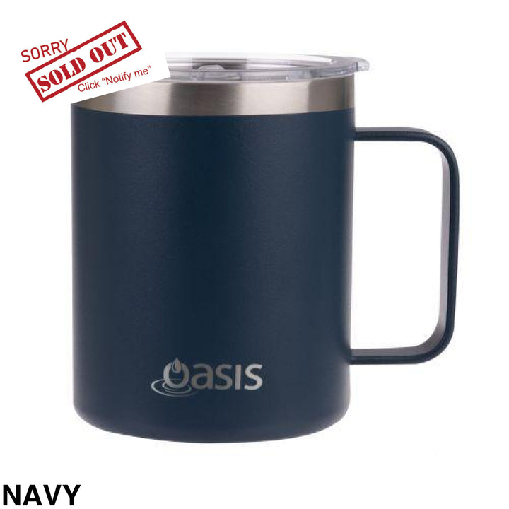 Oasis Insulated Explorer Mug 400Ml Navy