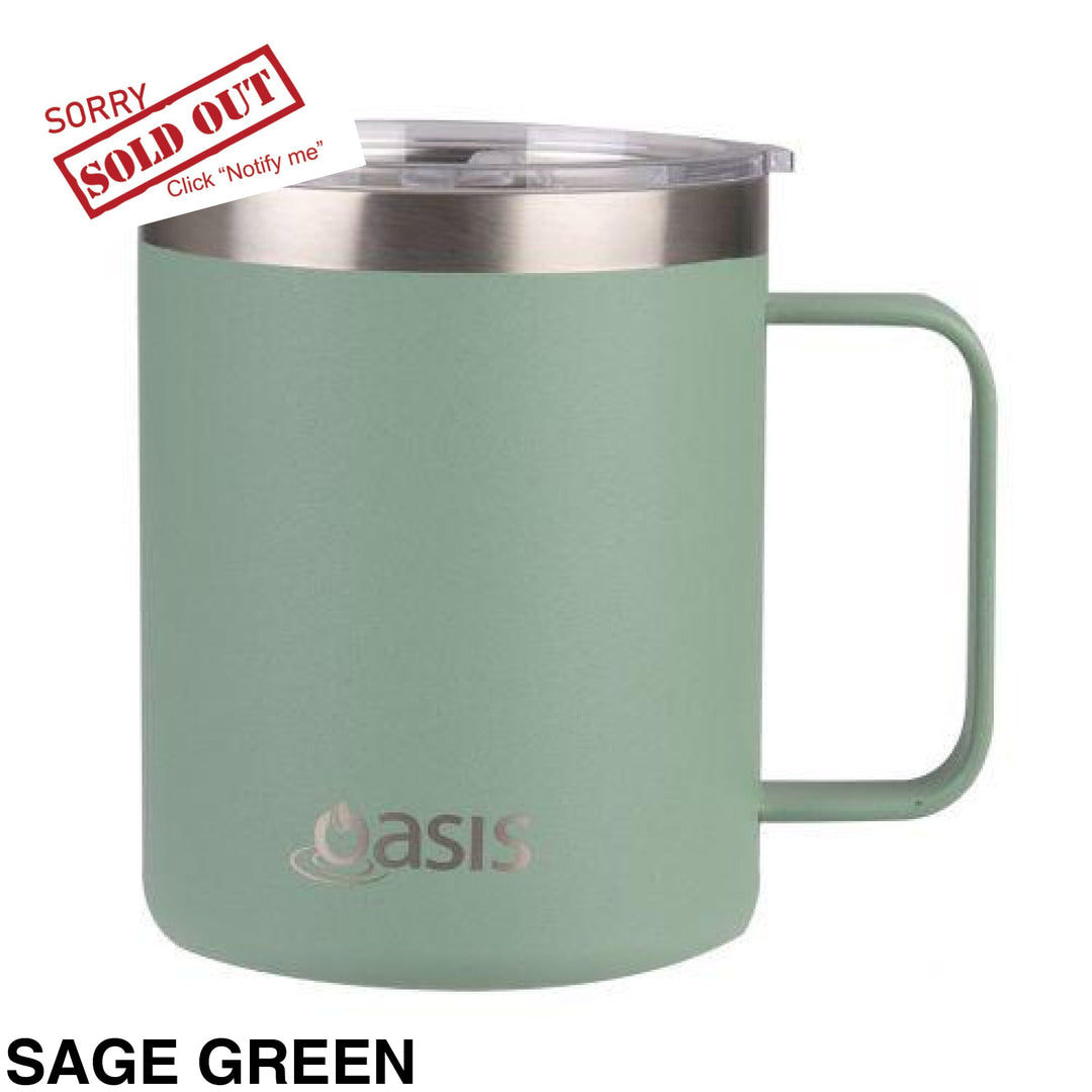 Oasis Insulated Explorer Mug 400Ml Sage Green