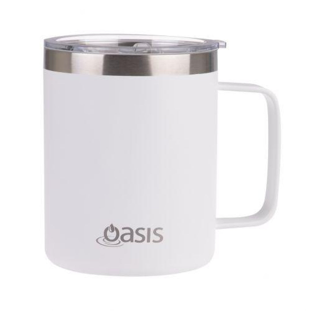 Oasis Insulated Explorer Mug 400Ml White
