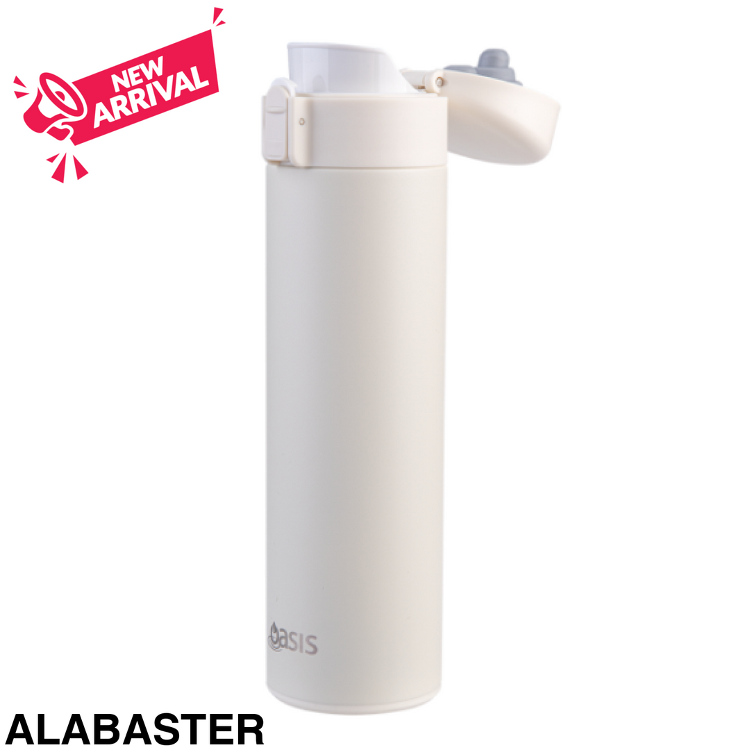 Oasis Insulated Flip Top Flask 480ml Alabaster