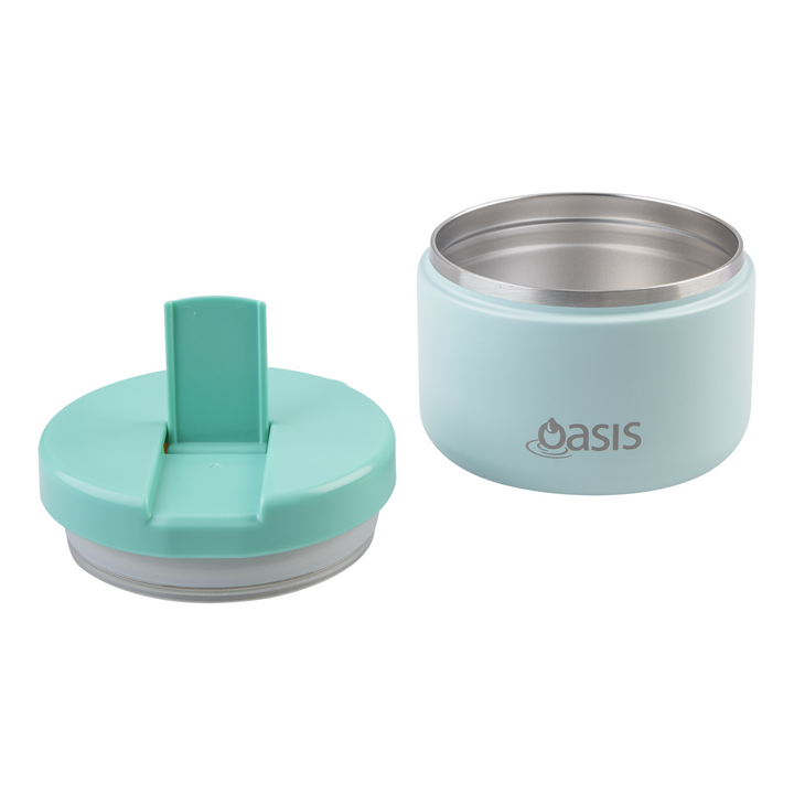 Oasis Insulated Food Flask With Quick Release Lid 300ml Mint