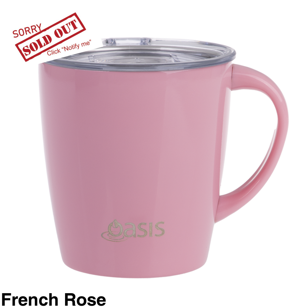 Oasis Insulated Mojo Mug 350Ml French Rose