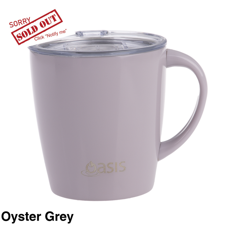 Oasis Insulated Mojo Mug 350Ml Oyster Grey