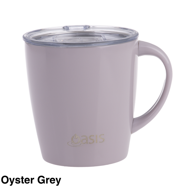 Oasis Insulated Mojo Mug 350Ml Oyster Grey