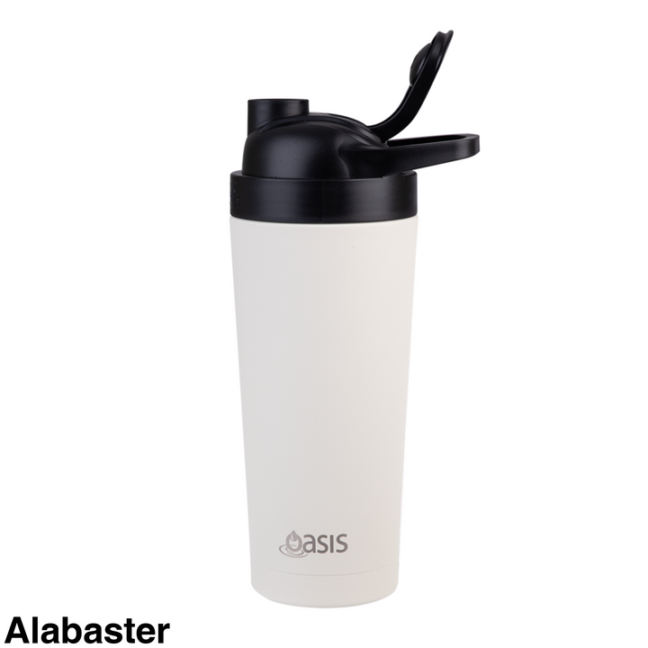 Oasis Insulated Protein Shaker 700Ml Alabaster