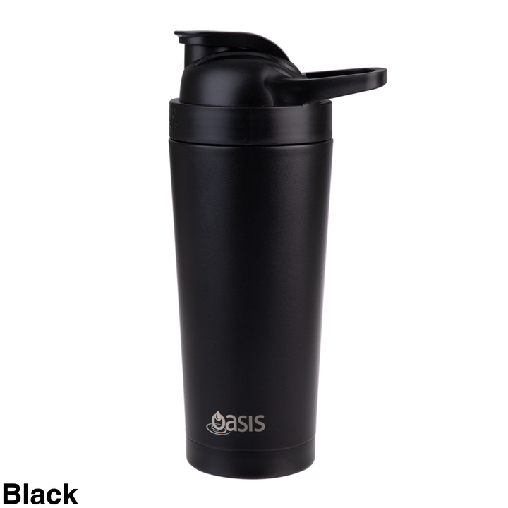 Oasis Insulated Protein Shaker 700Ml Black