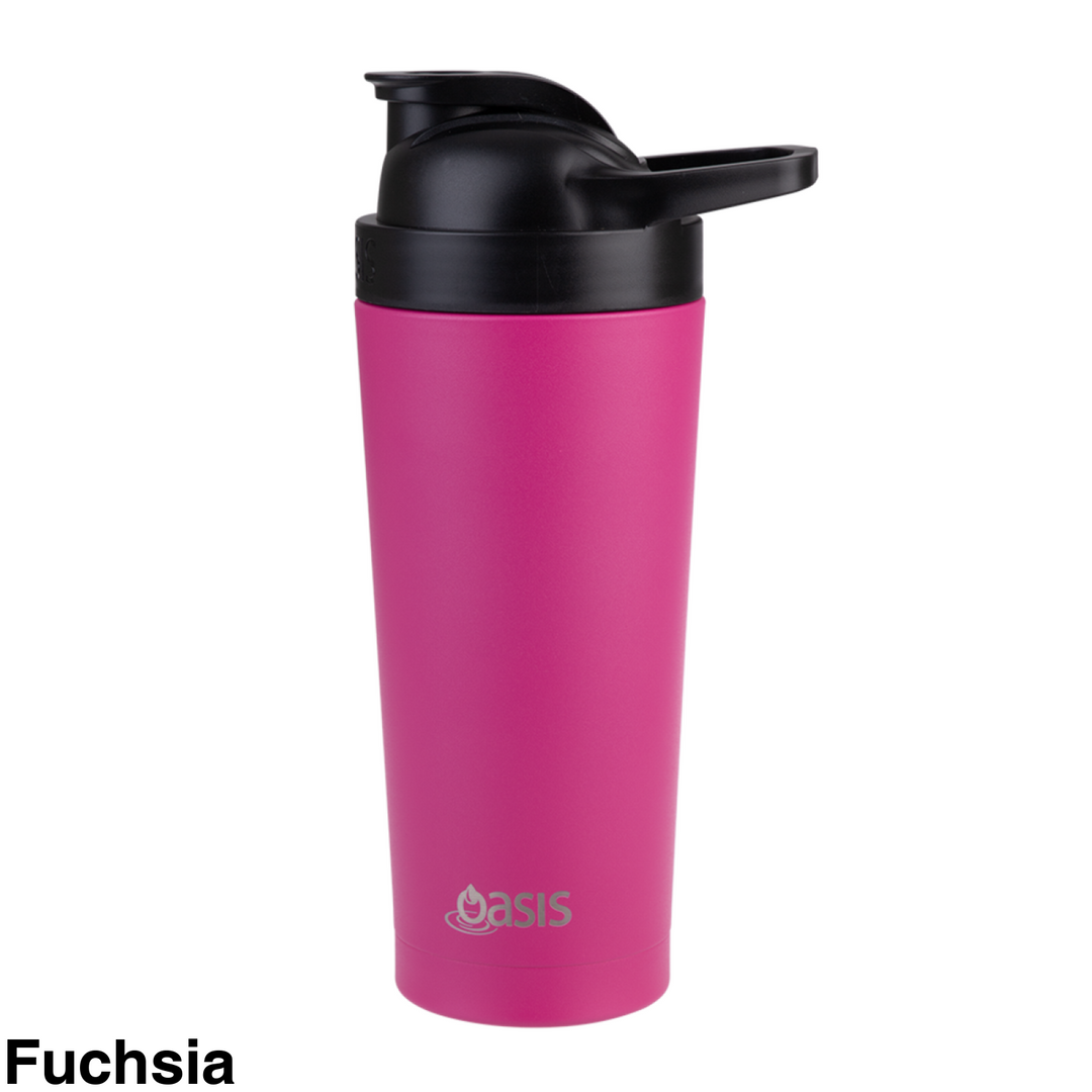 Oasis Insulated Protein Shaker 700Ml Fuchsia