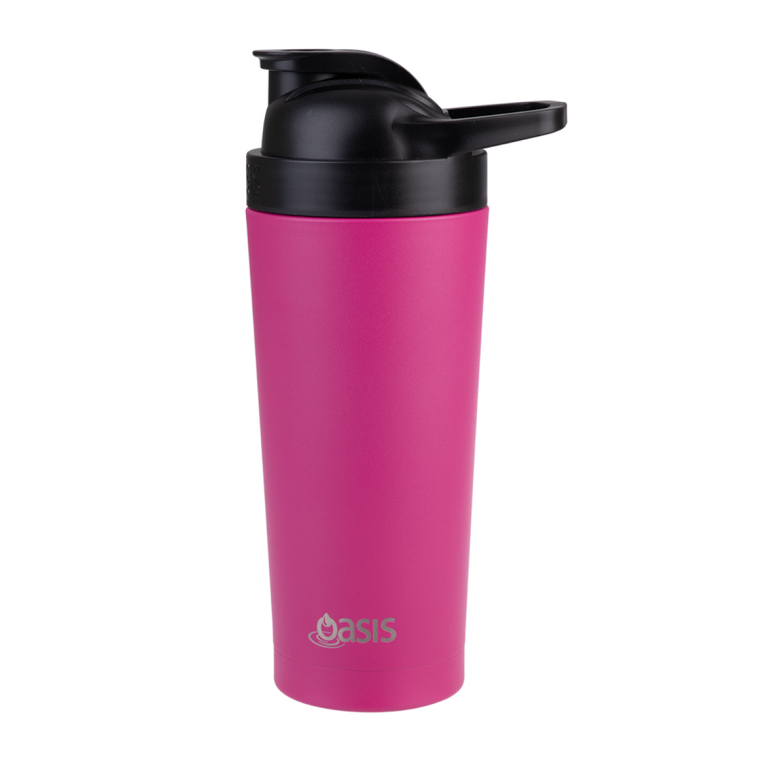 Oasis Insulated Protein Shaker 700Ml Fuchsia