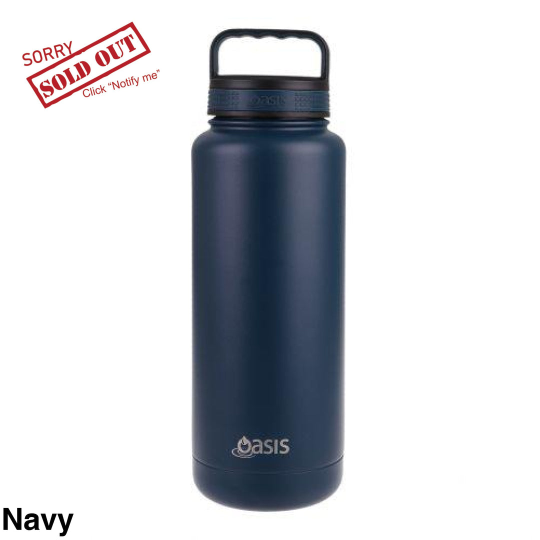 Oasis Insulated Titan Bottle 1.2L Navy