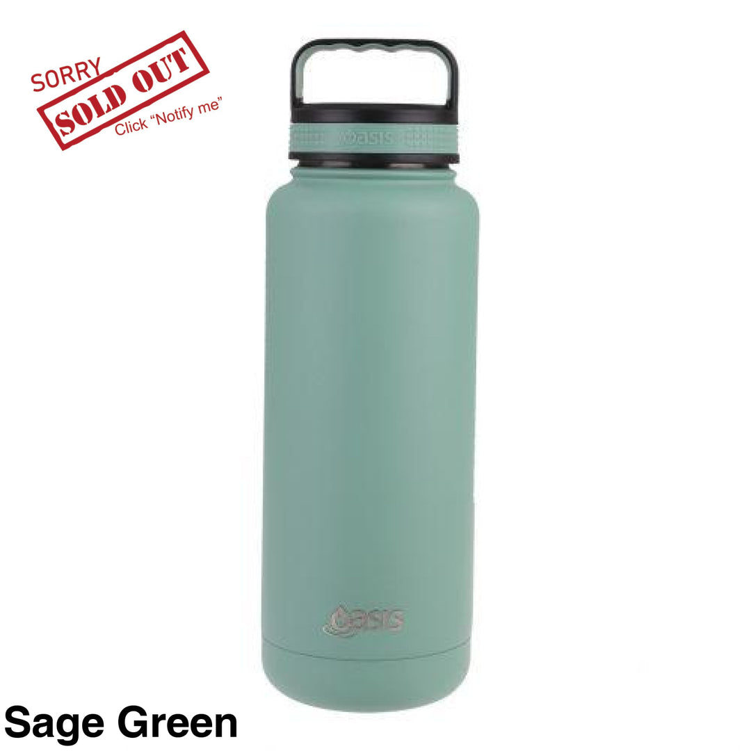 Oasis Insulated Titan Bottle 1.2L Sage Green