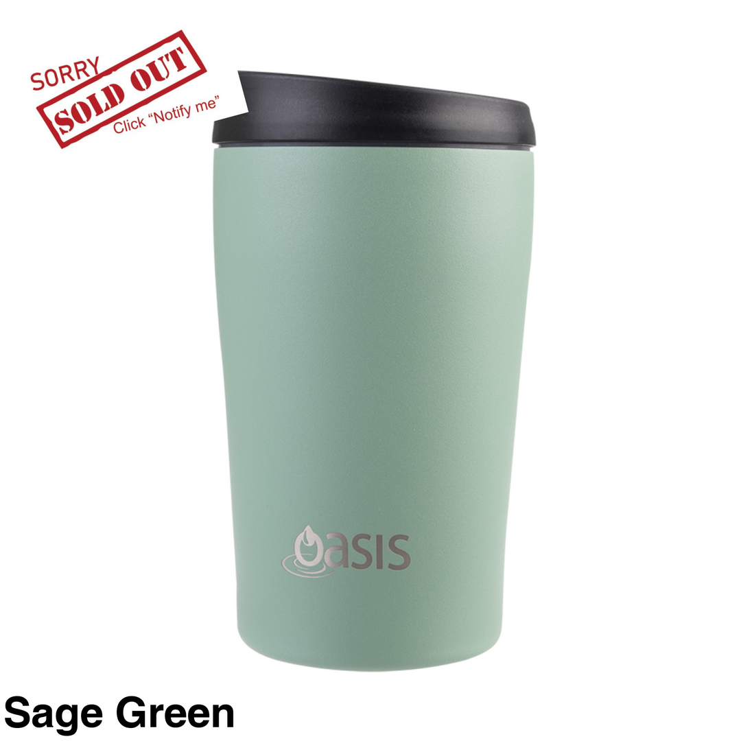 Oasis Insulated Travel Cup 380Ml Sage Green