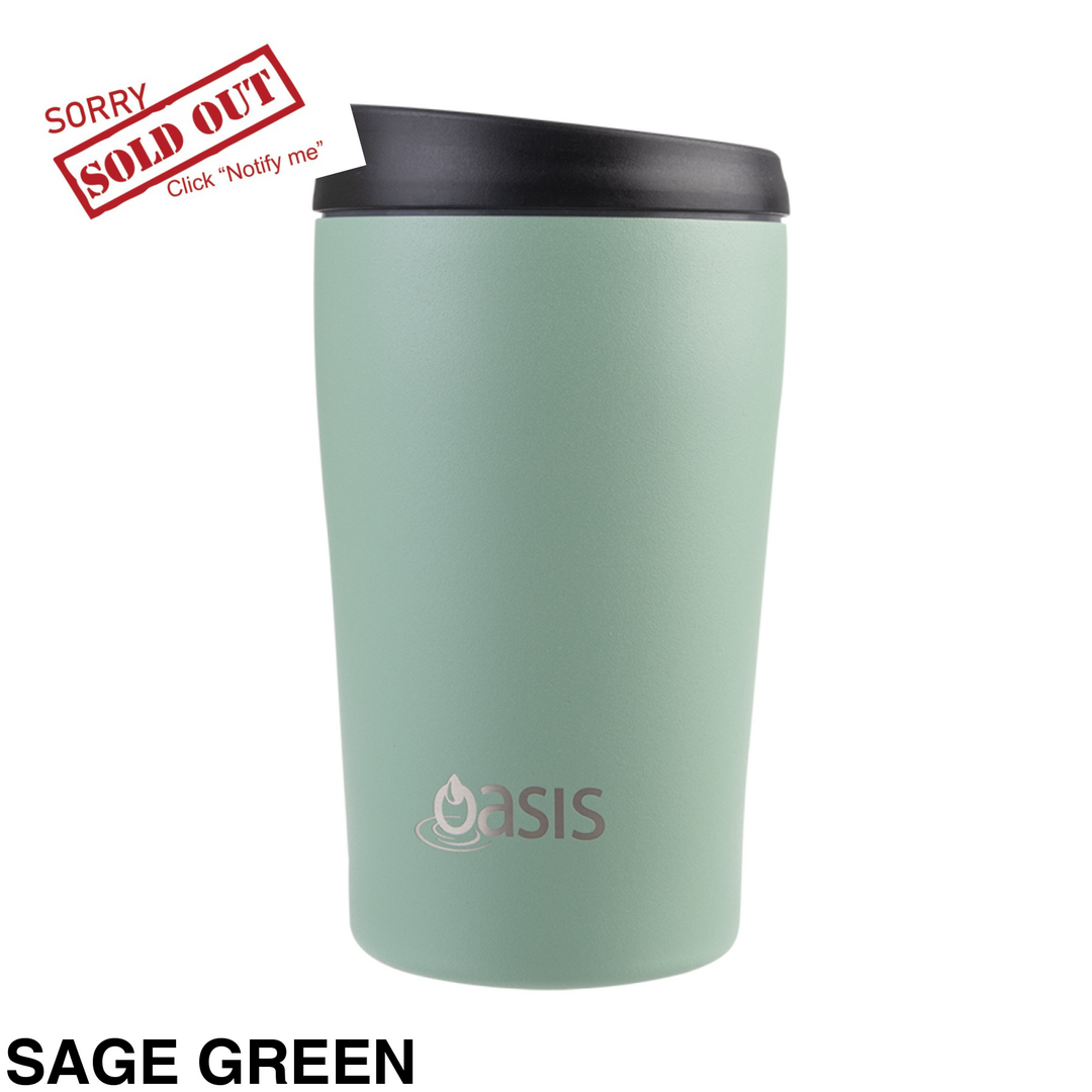 Oasis Insulated Travel Cup 380Ml Sage Green