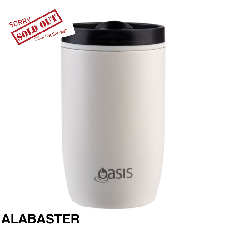 Oasis Insulated Travel Cup with Leakproof Slide Lid 300ml Alabaster
