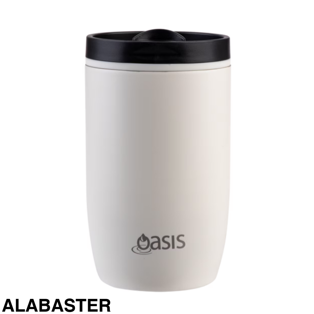 Oasis Insulated Travel Cup with Leakproof Slide Lid 300ml Alabaster