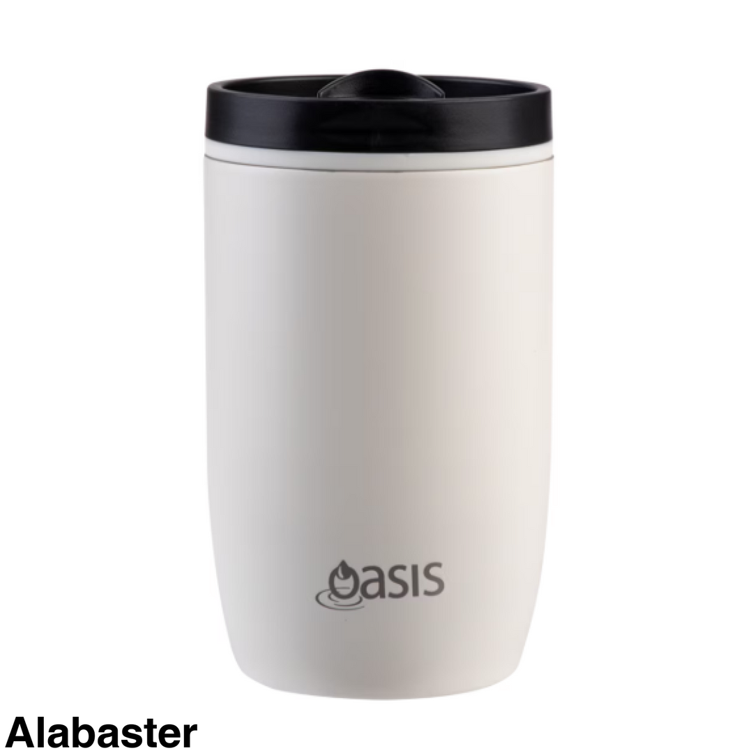 Oasis Insulated Travel Cup with Leakproof Slide Lid 300ml Alabaster