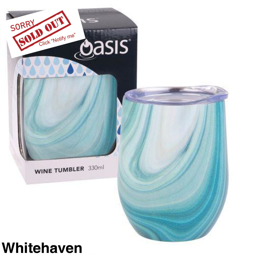 Oasis Insulated Wine Tumbler 330Ml Gift Boxed Whitehaven