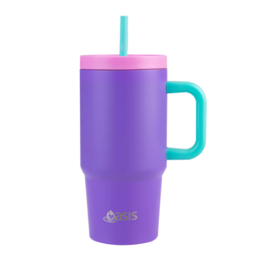 Oasis Jnr Commuter Insulated Travel Tumbler 700Ml Mermaid Purple