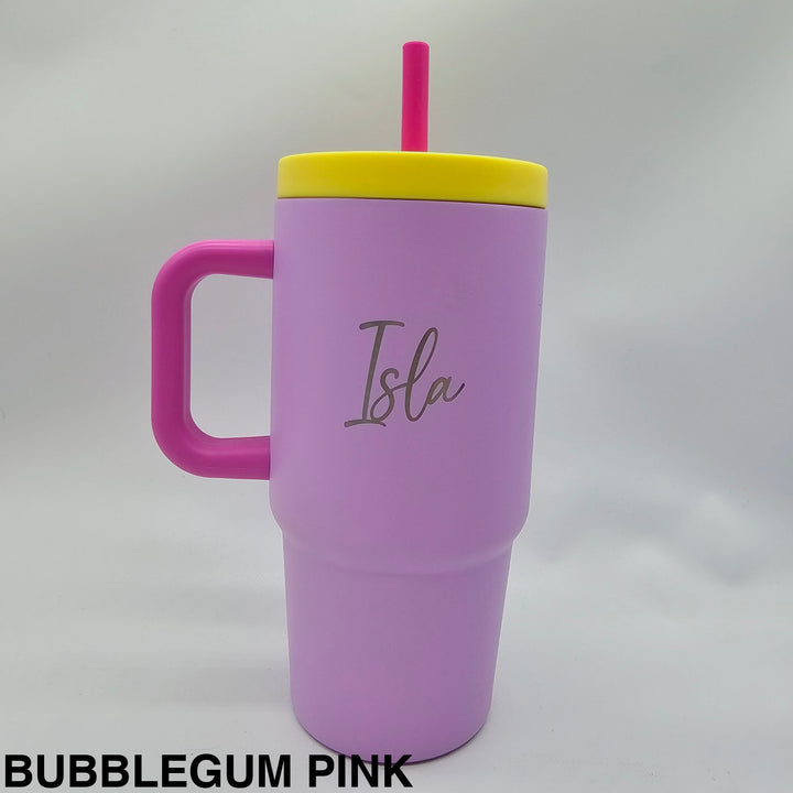 Oasis Jnr Commuter Insulated Travel Tumbler 700Ml Bubblegum Pink