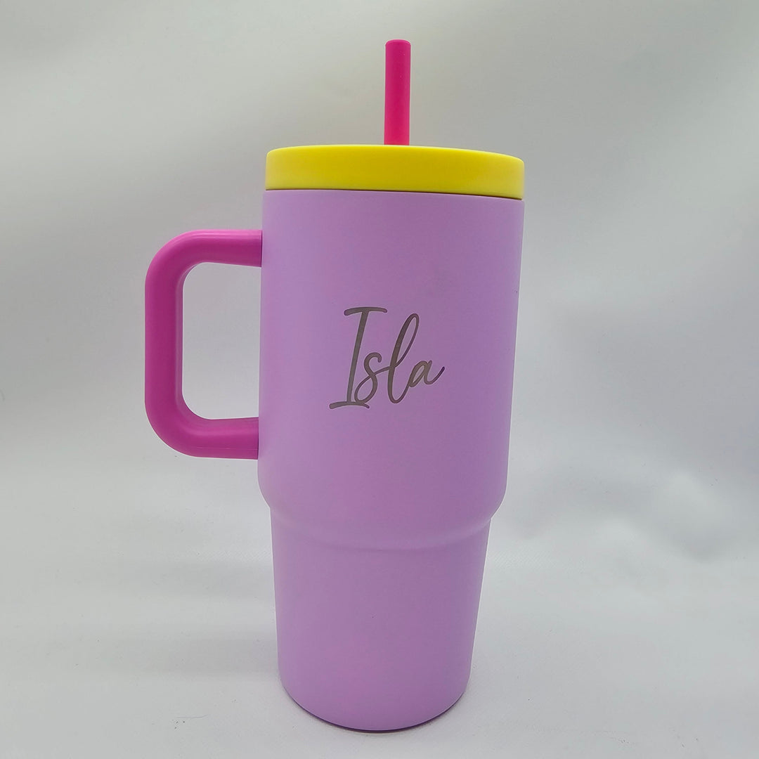 Oasis Jnr Commuter Insulated Travel Tumbler 700Ml Bubblegum Pink