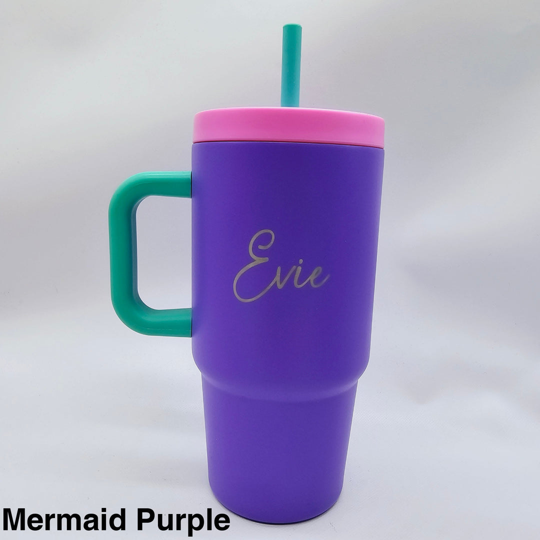 Oasis Jnr Commuter Insulated Travel Tumbler 700Ml Mermaid Purple