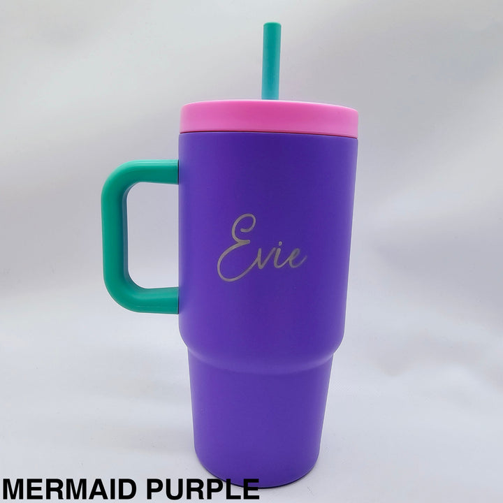 Oasis Jnr Commuter Insulated Travel Tumbler 700Ml Mermaid Purple