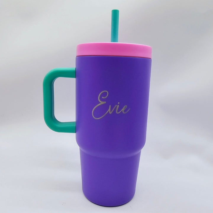 Oasis Jnr Commuter Insulated Travel Tumbler 700Ml Mermaid Purple