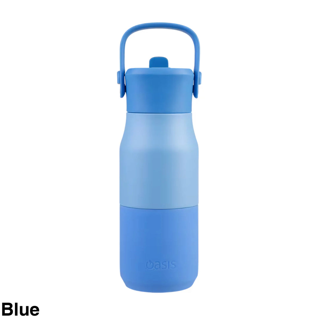 Oasis Jnr Drink Bottle with sipper 400ml Blue