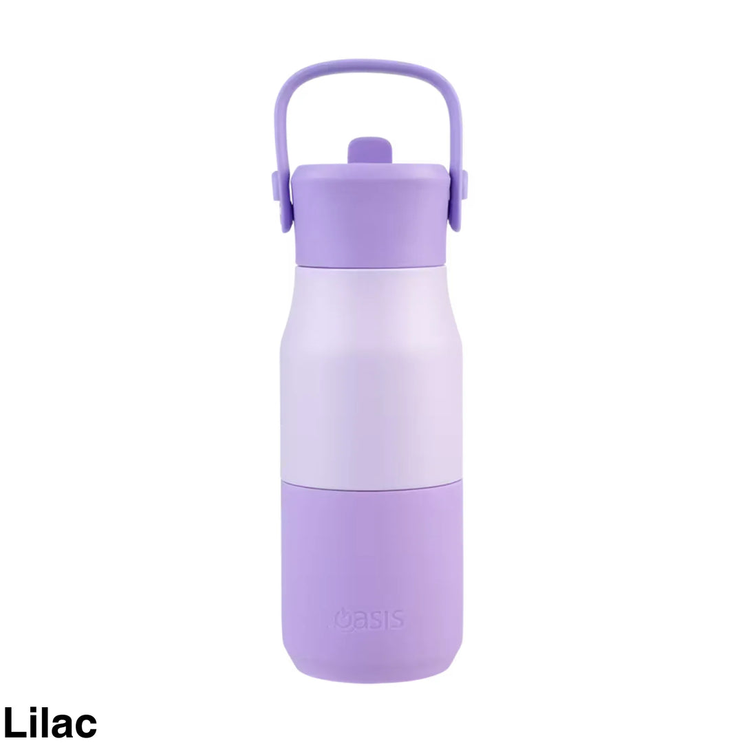 Oasis Jnr Drink Bottle with sipper 400ml Lilac