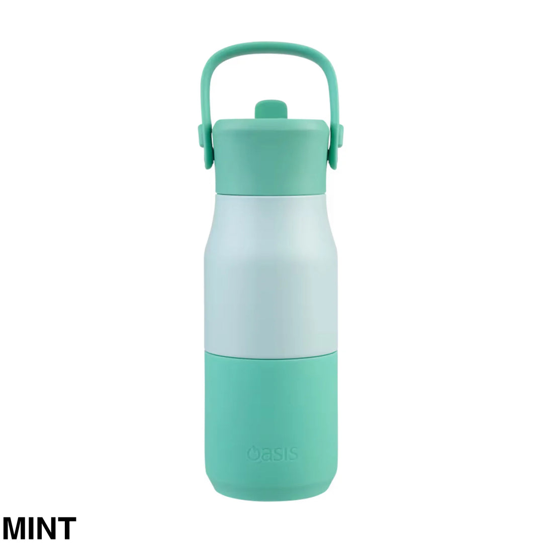 Oasis Jnr Drink Bottle with sipper 400ml Mint