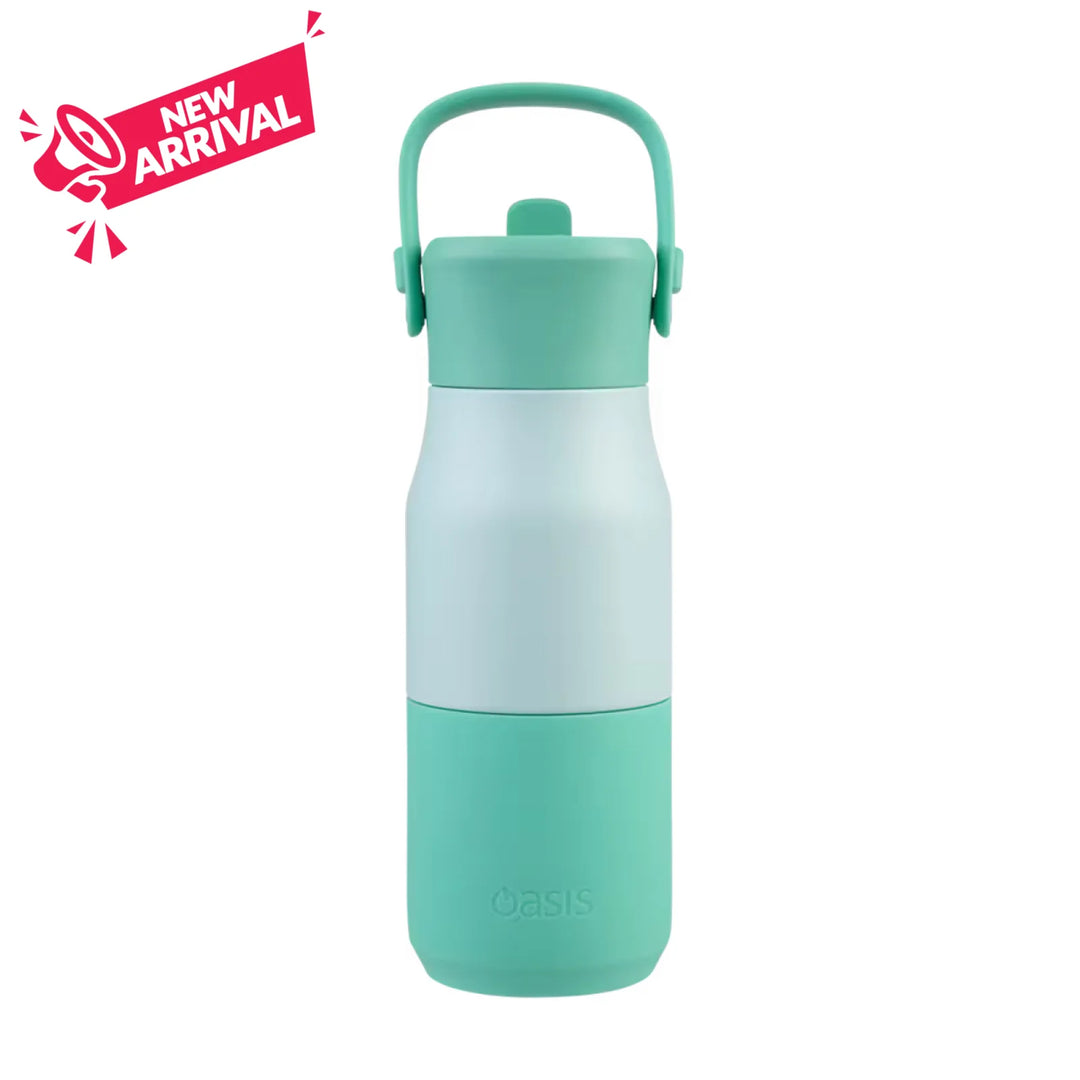 Oasis Jnr Drink Bottle with sipper 400ml Mint