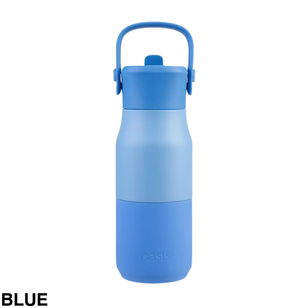 Oasis Jnr Drink Bottle with sipper 400ml Blue
