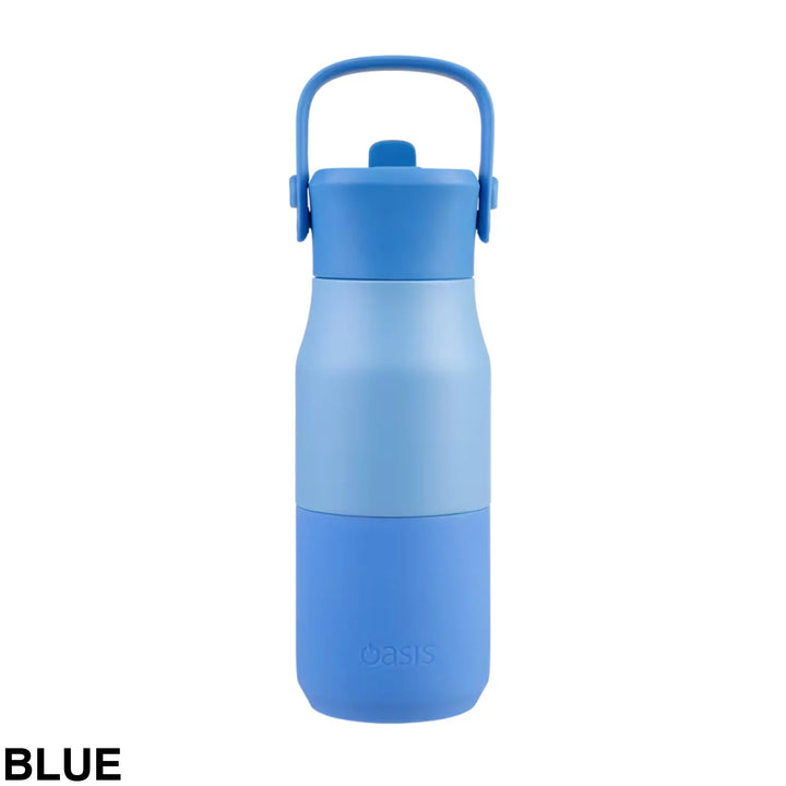 Oasis Jnr Drink Bottle with sipper 400ml Blue