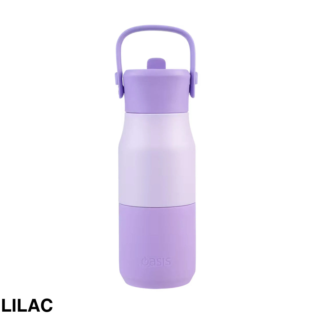 Oasis Jnr Drink Bottle with sipper 400ml Lilac