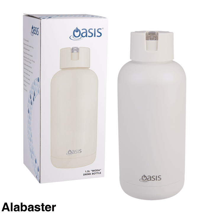 Oasis Moda Triple Insulated 1.5L Bottle Alabaster
