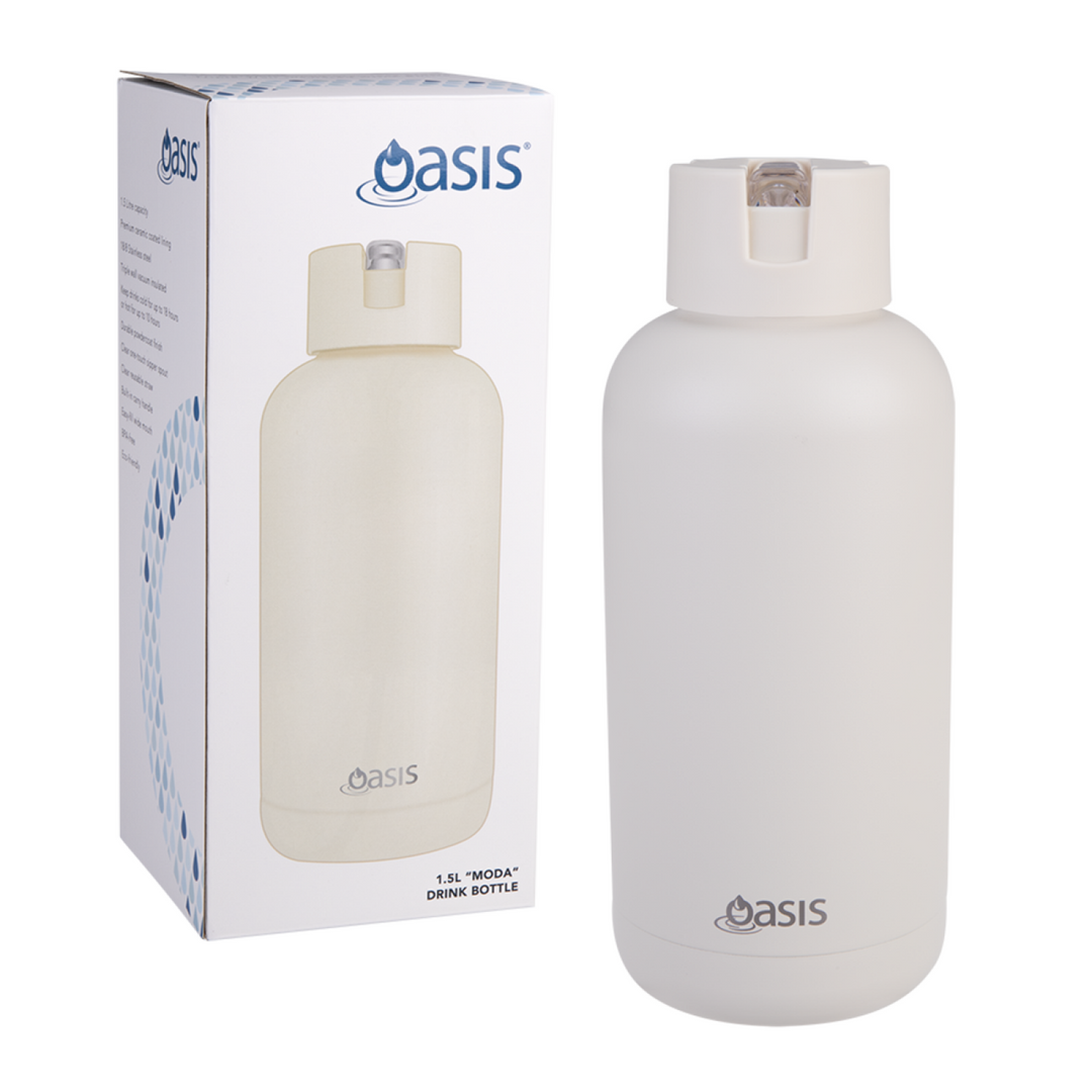 Oasis Moda Triple Insulated 1.5L Bottle Alabaster