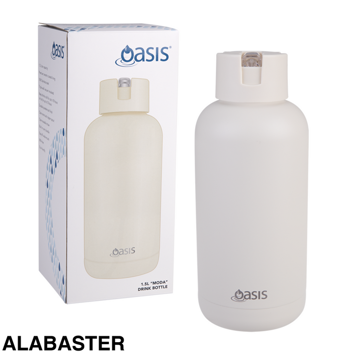 Oasis Moda Triple Insulated 1.5L Bottle Alabaster