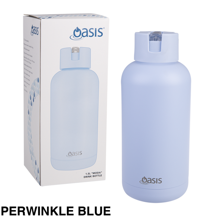 Oasis Moda Triple Insulated 1.5L Bottle Perwinkle Blue
