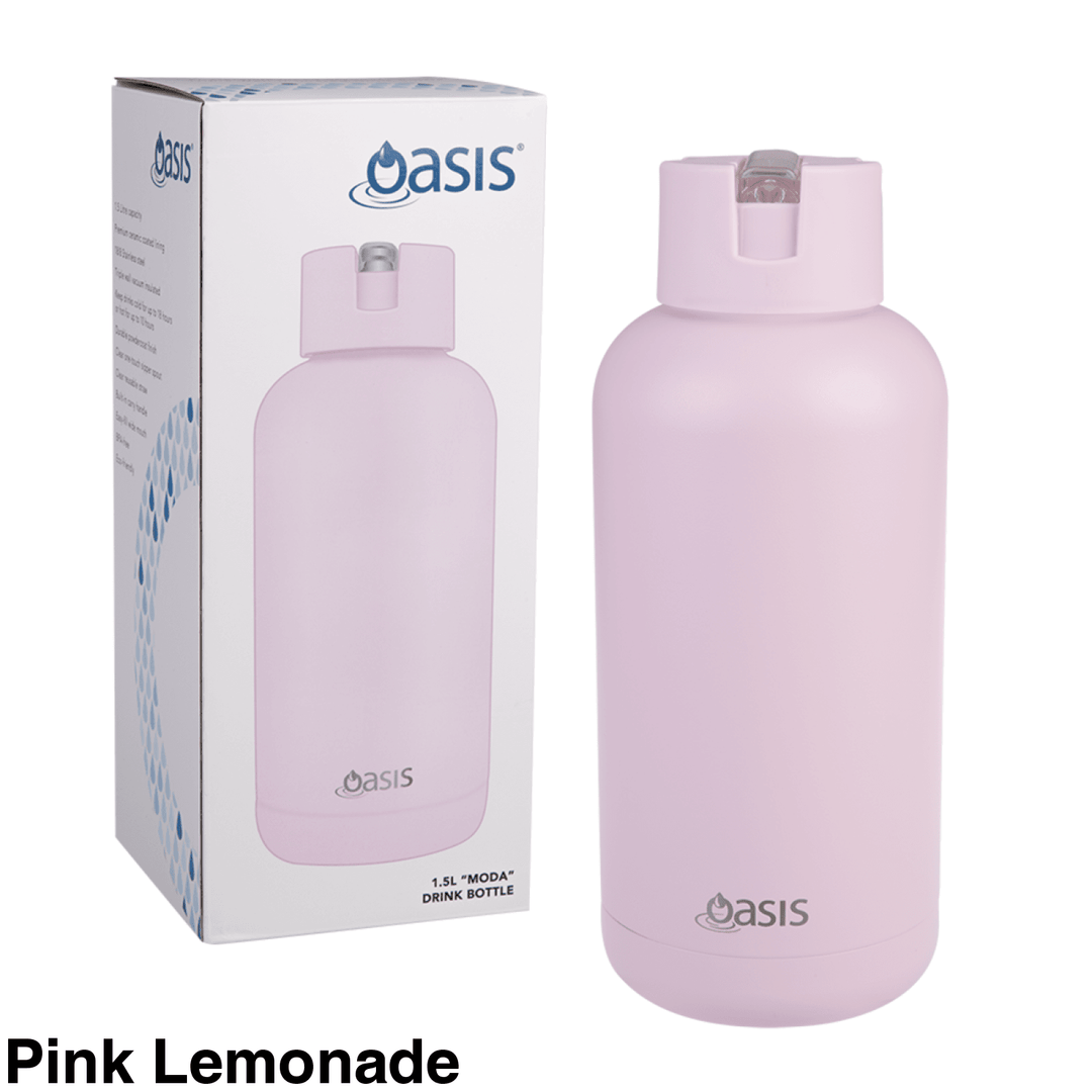 Oasis Moda Triple Insulated 1.5L Bottle Pink Lemonade