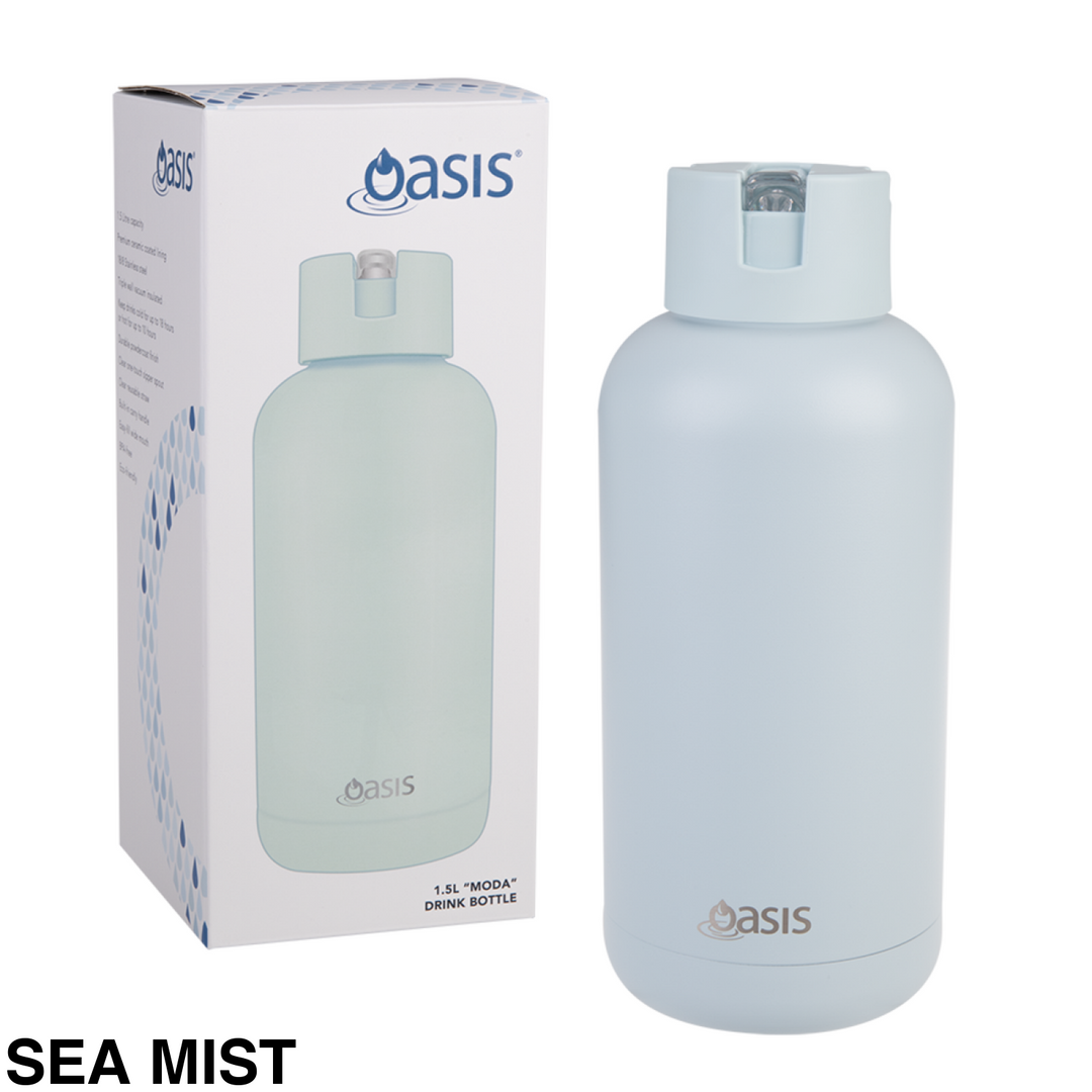 Oasis Moda Triple Insulated 1.5L Bottle Sea Mist