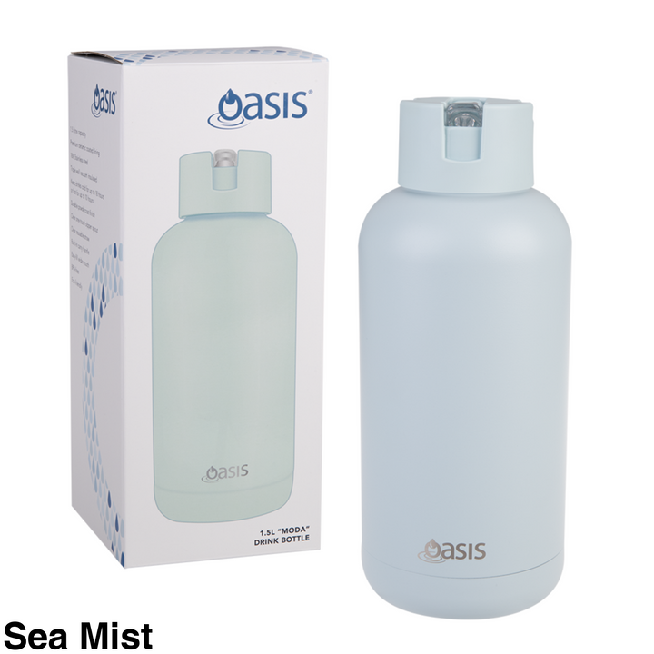 Oasis Moda Triple Insulated 1.5L Bottle Sea Mist