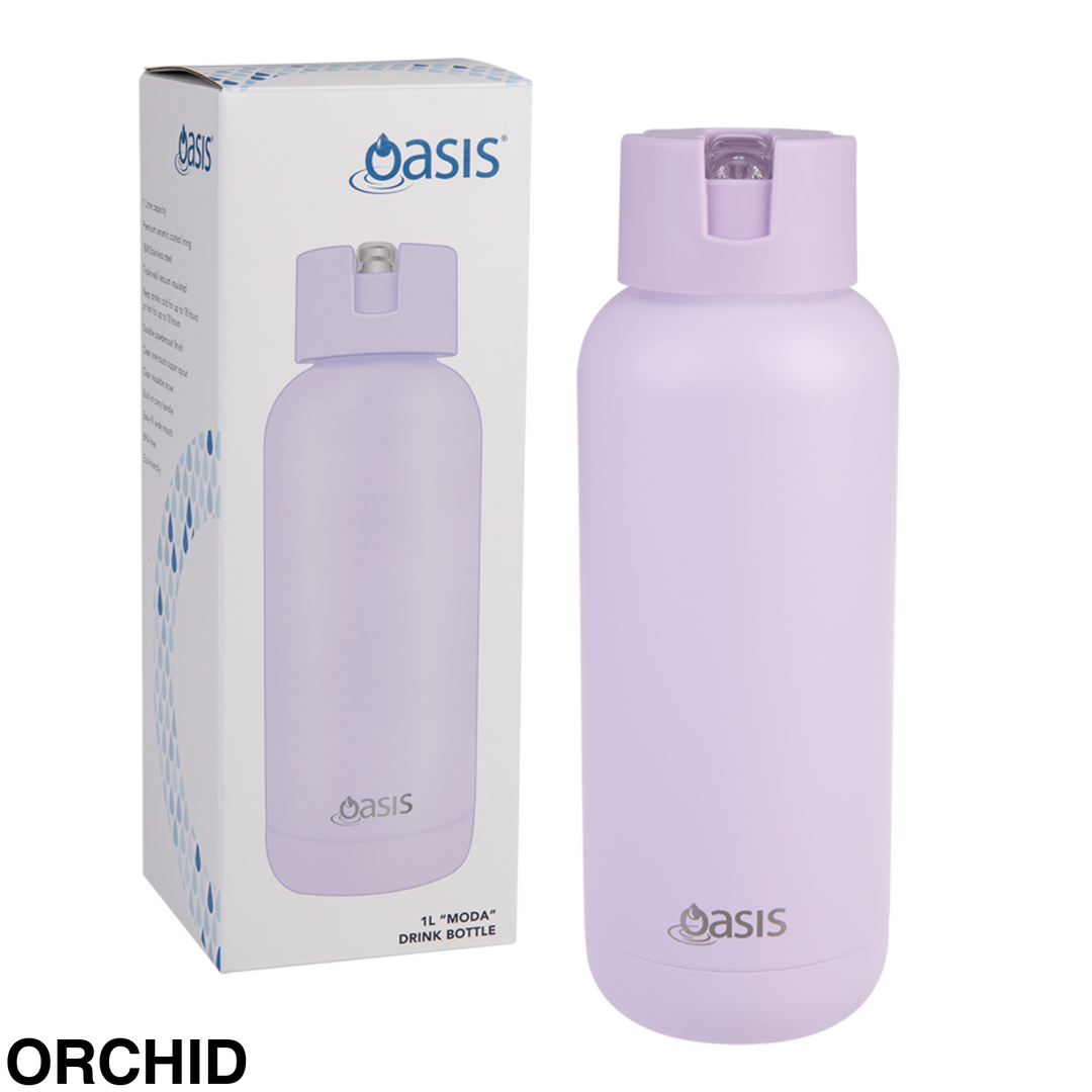 Oasis Moda Triple Insulated 1L Bottle Orchid