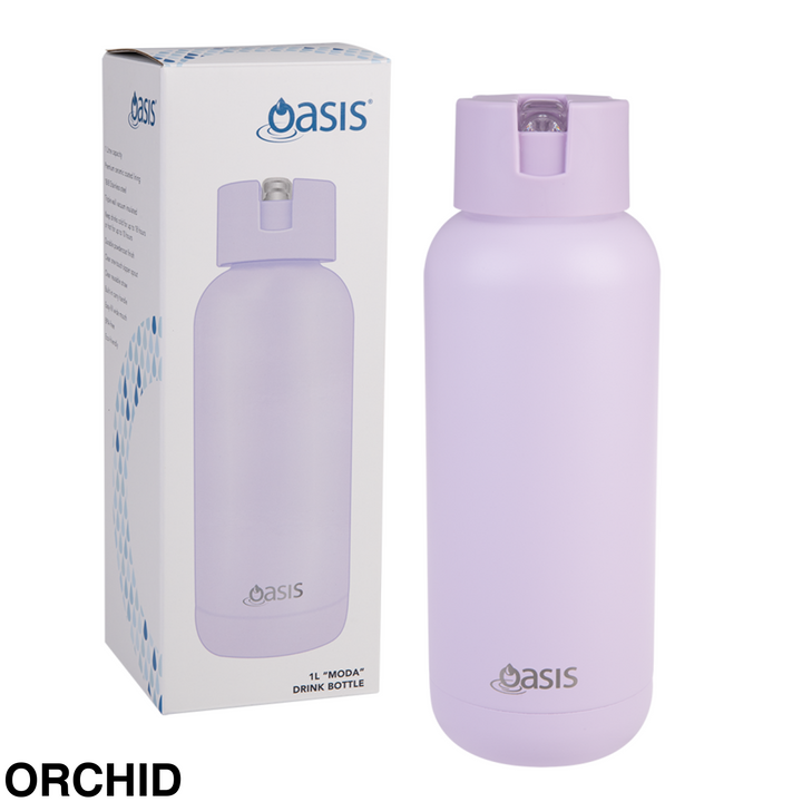 Oasis Moda Triple Insulated 1L Bottle Orchid