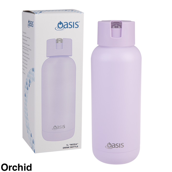 Oasis Moda Triple Insulated 1L Bottle Orchid