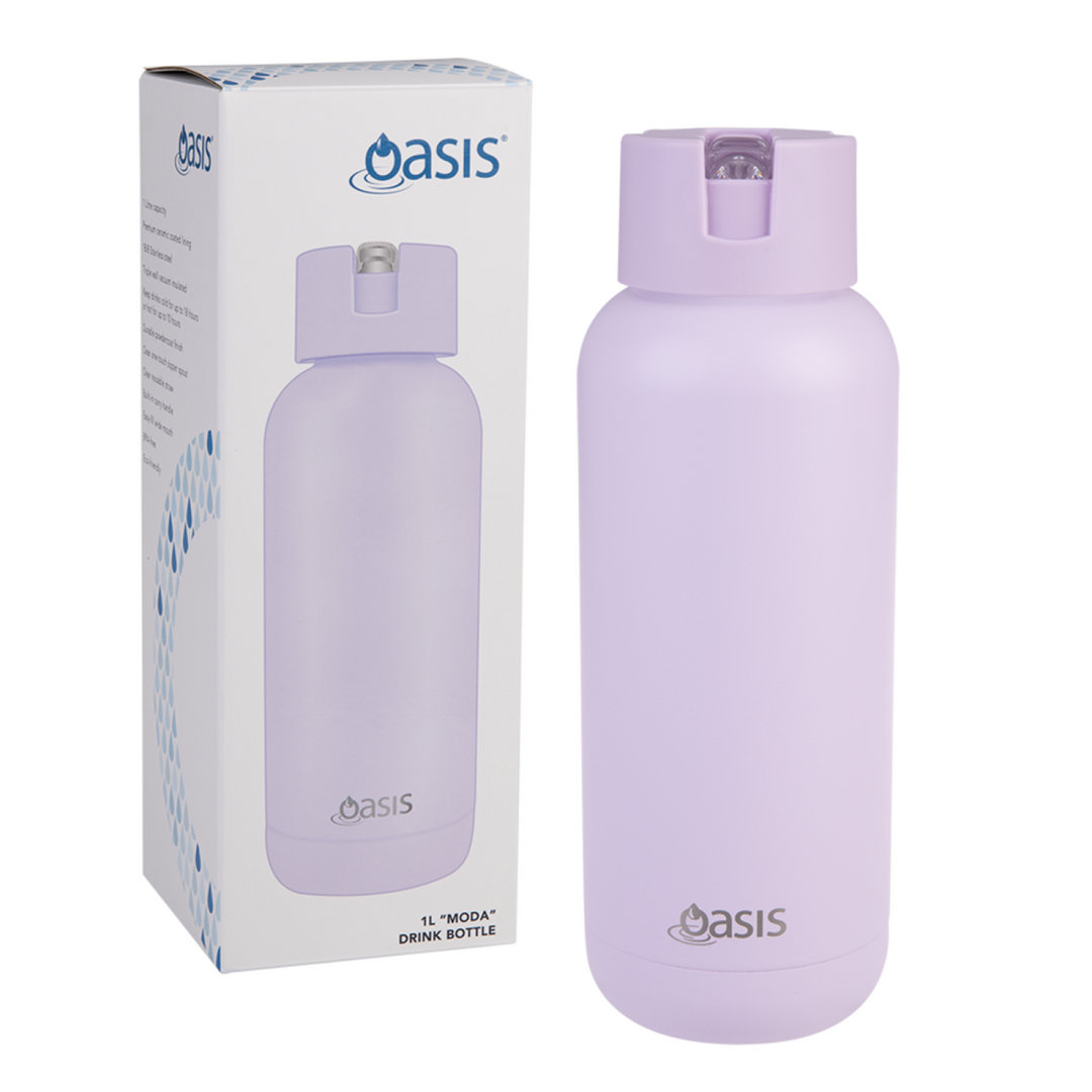 Oasis Moda Triple Insulated 1L Bottle Orchid