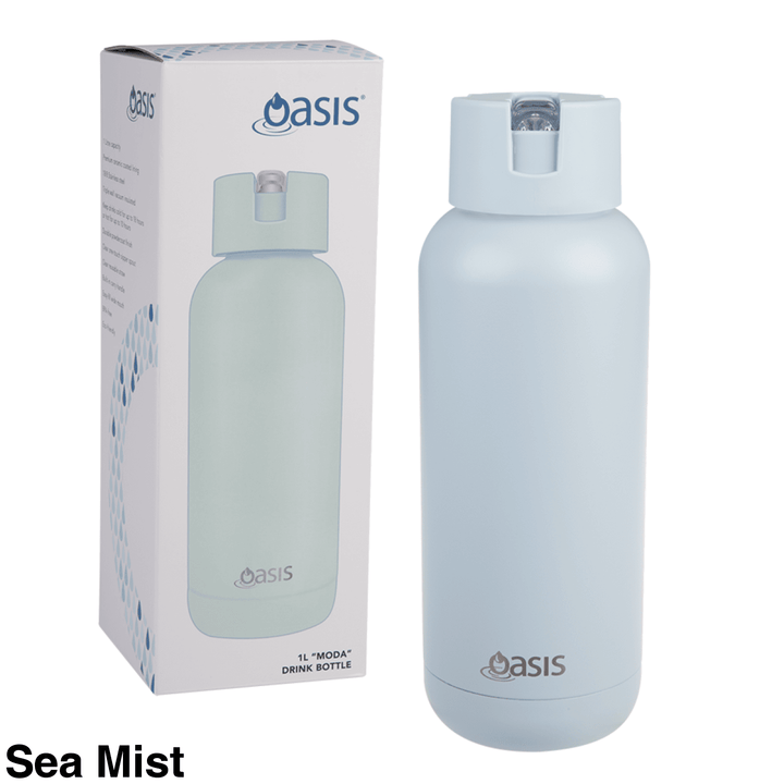 Oasis Moda Triple Insulated 1L Bottle Sea Mist