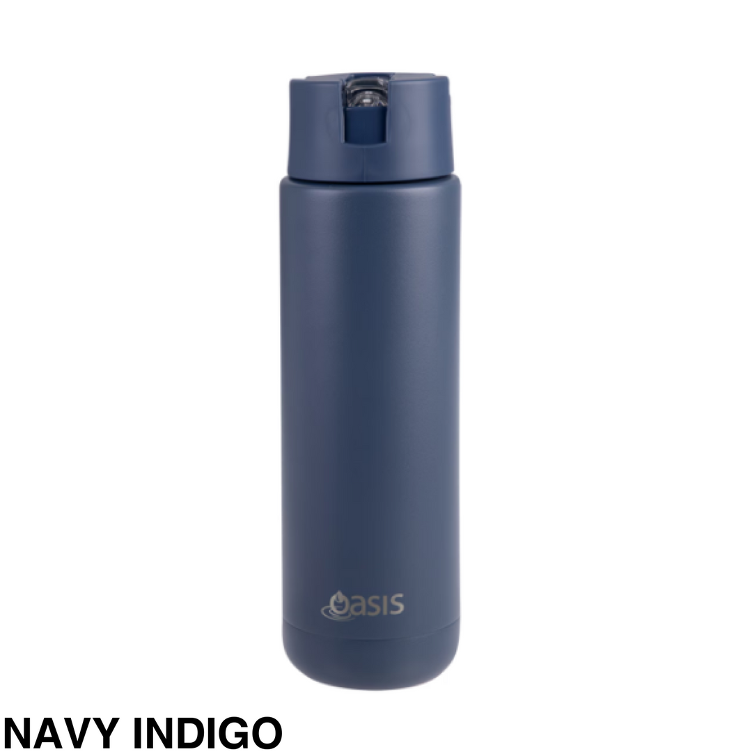 Oasis Moda Triple Insulated 700Ml Bottle Navy Indigo